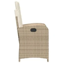 VidaXL - Tuinstoel Verstelbaar Met Kussens - Beige - Poly Rattan - 57x58.5x93 Cm 15 VidaXL - Tuinstoel Verstelbaar Met Kussens - Beige - Poly Rattan - 57x58.5x93 Cm -Leenbakker Winkel 5f523b3049974215bedd424c1b6bac93