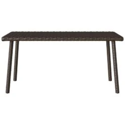 VidaXL - Tuin Salontafel - Bruin - Poly Rattan - 80 X 40 X 37 Cm -Leenbakker Winkel 5fbe79811d99485289ee50751834518d
