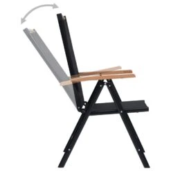 VidaXL - Tuinstoelen - Zwart - Aluminium En Textileen - 2 Stuks - Inklapbaar 14 VidaXL - Tuinstoelen - Zwart - Aluminium En Textileen - 2 Stuks - Inklapbaar -Leenbakker Winkel 617dc7bd783a4b7a92aab1d6591ee578