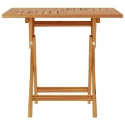 VidaXL - Tuintafel Inklapbaar - Bruin - Massief Teakhout - 85x85x76 Cm -Leenbakker Winkel 62a760634392471cb866c54f9a5540e7
