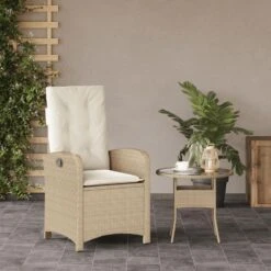 VidaXL - Tuinstoel Verstelbaar Met Kussens - Beige - Poly Rattan - 57x58.5x93 Cm 13 VidaXL - Tuinstoel Verstelbaar Met Kussens - Beige - Poly Rattan - 57x58.5x93 Cm -Leenbakker Winkel 62fd58127e6a4eb8be647350fd709043