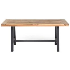 Beliani Eettafel SCANIA - Lichte Houtkleur Acaciahout 7 Beliani Eettafel SCANIA - Lichte Houtkleur Acaciahout -Leenbakker Winkel 6424202a2e5648238c2ef673ec753315