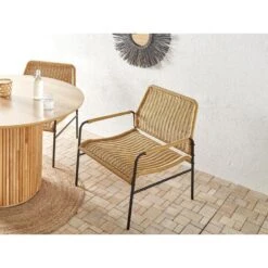 PRASIMO - Tuinstoel Set Van 2 - Naturel - PE Rotan 14 PRASIMO - Tuinstoel Set Van 2 - Naturel - PE Rotan -Leenbakker Winkel 645299631bd74046a31d3e272e4cbf9c