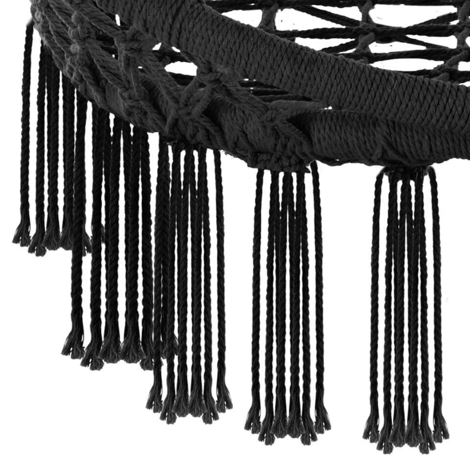 Tectake Hangstoel Grazia, Zwart 9 Tectake Hangstoel Grazia, Zwart - Afbeelding 9