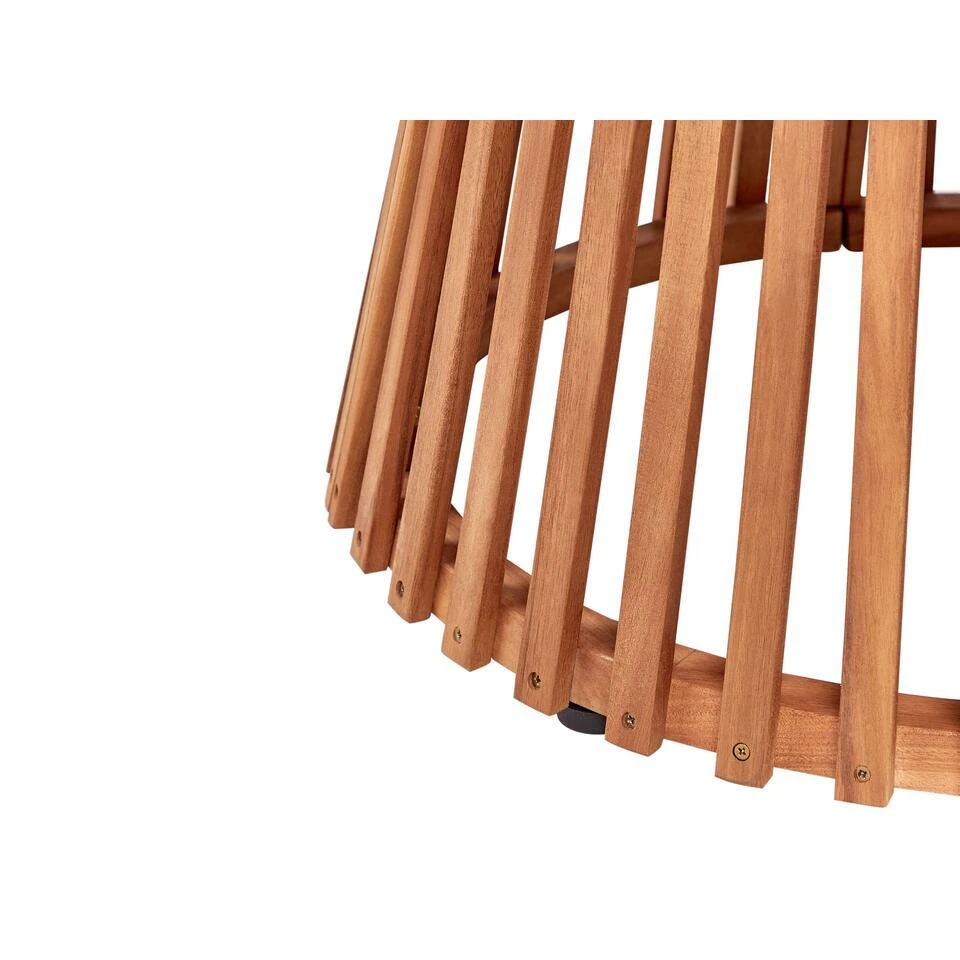 AGELLO - Tuintafel - Lichthout - ⌀ 120 Cm - Acaciahout 5 AGELLO - Tuintafel - Lichthout - ⌀ 120 Cm - Acaciahout - Afbeelding 5