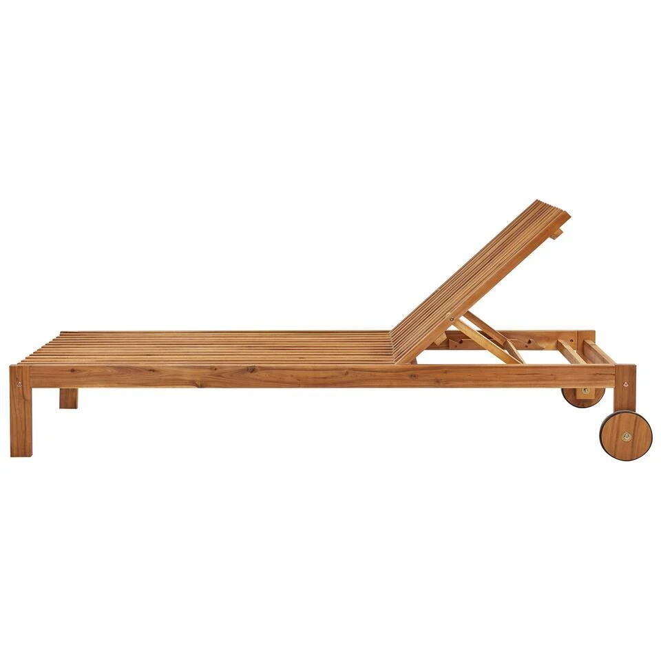 BELLANO - Ligstoel - Lichthout - Acaciahout 5 BELLANO - Ligstoel - Lichthout - Acaciahout - Afbeelding 5