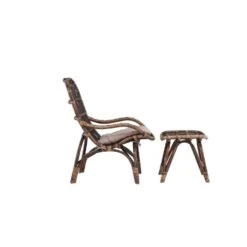 Svea - Leila Loungestoel - Donker Walnoot - Rattan -Leenbakker Winkel 68be83e2e1c04b708144b052c69cd65f