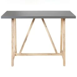 TALAMONE - Tuintafel - Lichthout/Grijs - 140 X 70 Cm - Vezelcement -Leenbakker Winkel 69810152684740a1aa196f3e7d3594f4