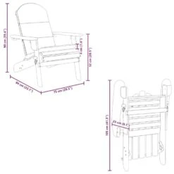 VidaXL - Adirondack Tuinstoel - Kussens - Bruin - Acaciahout - 75x84x90 Cm -Leenbakker Winkel 6a04b0d78dcd4b39860af1ab9c0d4023