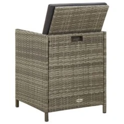 VidaXL - Buitenstoel - Grijs - Poly Rattan - 4 Stuks -Leenbakker Winkel 6a3502c9b8224b15adff30297cd165ce