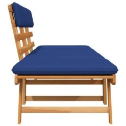 VidaXL - Tuinbank - Blauw - Acaciahout - 190 Cm - 2-in-1 - Met Kussen -Leenbakker Winkel 6a3f99ec423e42f3b995acd747d4018c