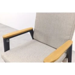 VDG Solaro Verstelbare Dining Tuinstoel - Light Rope / Teak Arm -Leenbakker Winkel 6c9132d2fcc34fc7bfa49997e3a370c9