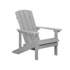Beliani Tuinstoel ADIRONDACK - Grijs Kunsthout -Leenbakker Winkel 6cf0a11ac6464245bda7befa4bfc4d82
