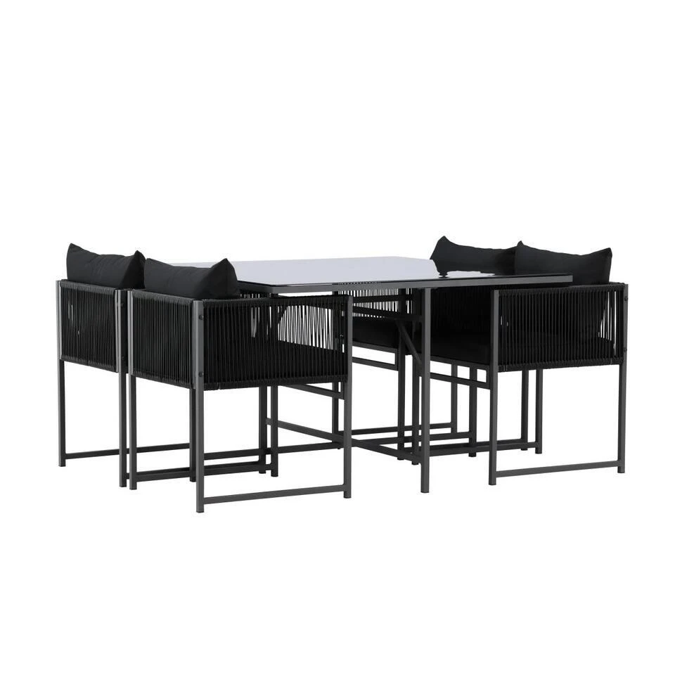 Svea - Isabella Eettafelset - Zwart 5 Svea - Isabella Eettafelset - Zwart - Afbeelding 5