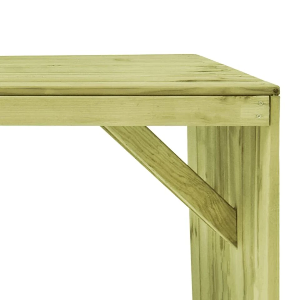 VidaXL Tuintafel 220x101,5x80 Cm Geïmpregneerd Grenenhout 3 VidaXL Tuintafel 220x101,5x80 Cm Geïmpregneerd Grenenhout - Afbeelding 3