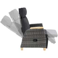 Tectake Wicker Fauteuil Pescara Met Aluminium Frame, Rugleuning Verstelbaar -Leenbakker Winkel 6e6bc6e7978349619b4a49a7e0e7e6e8