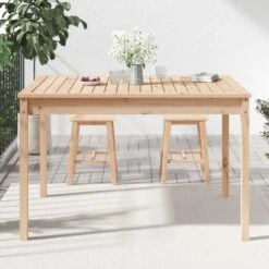 VidaXL - Tuintafel - Bruin - Grenenhout - 121 X 82.5 X 76 Cm -Leenbakker Winkel 6ecc4d0701f841b28d4951bee5df0672