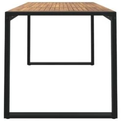 VidaXL - Tuintafel Met U-vormige Poten - Bruin - Acaciahout - 140 X 80 X 75 Cm -Leenbakker Winkel 707778bb74fb4a2581ead99884c96d52