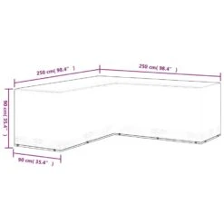 VidaXL - Tuinmeubel Hoes - Zwart - Polyetheen - 250 X 250 X 90 Cm 13 VidaXL - Tuinmeubel Hoes - Zwart - Polyetheen - 250 X 250 X 90 Cm -Leenbakker Winkel 70cf067b541147189e917b9fb981aa67