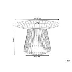 AGELLO - Tuintafel - Lichthout - ⌀ 120 Cm - Acaciahout 9 AGELLO - Tuintafel - Lichthout - ⌀ 120 Cm - Acaciahout -Leenbakker Winkel 70de44781b014942ac4834b387a41a1c