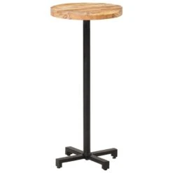 VidaXL Bartafel Rond Ø50x110 Cm Ruw Mangohout -Leenbakker Winkel 730a3c95d5954ab884ffa2023bcda416