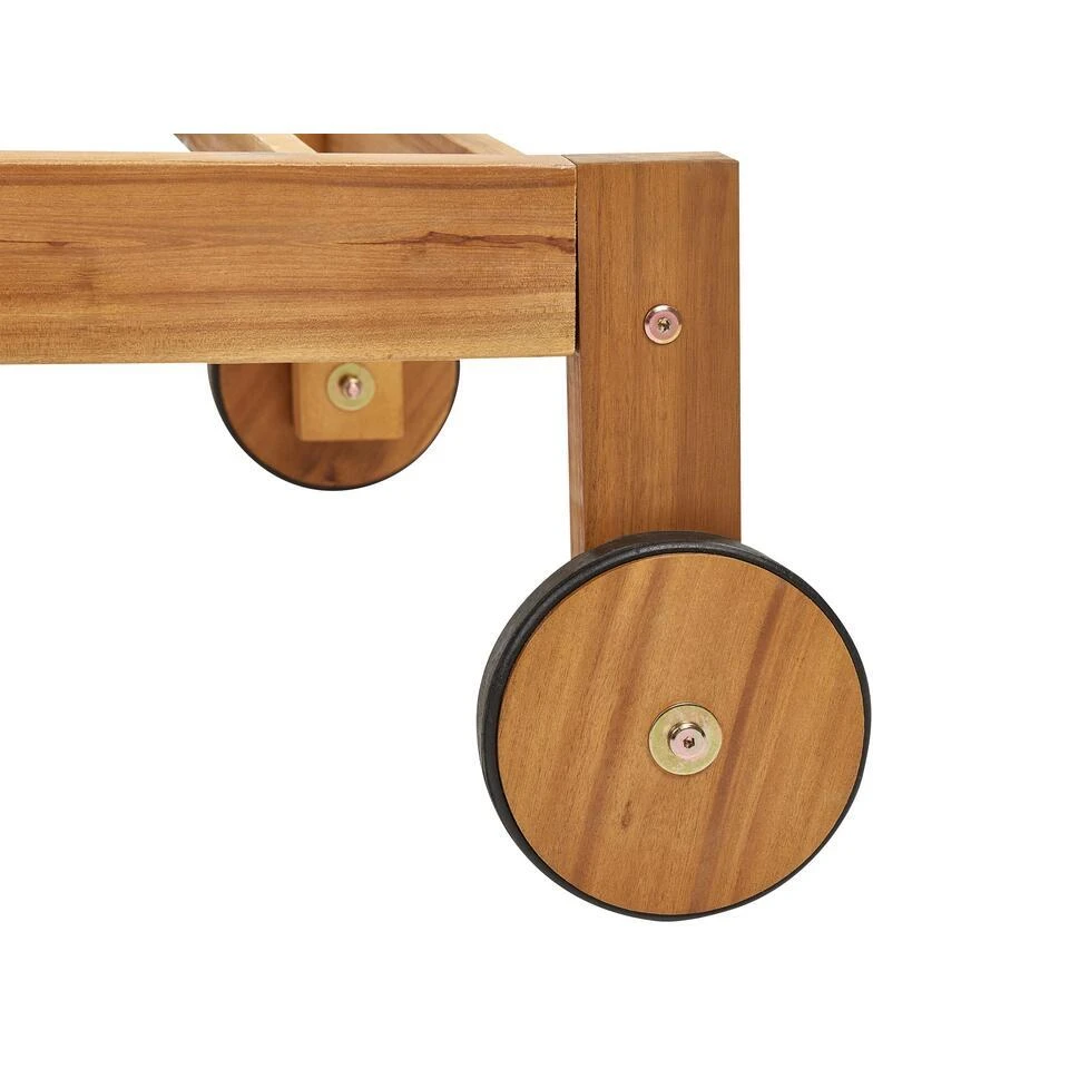 BELLANO - Ligstoel - Lichthout - Acaciahout 6 BELLANO - Ligstoel - Lichthout - Acaciahout - Afbeelding 6