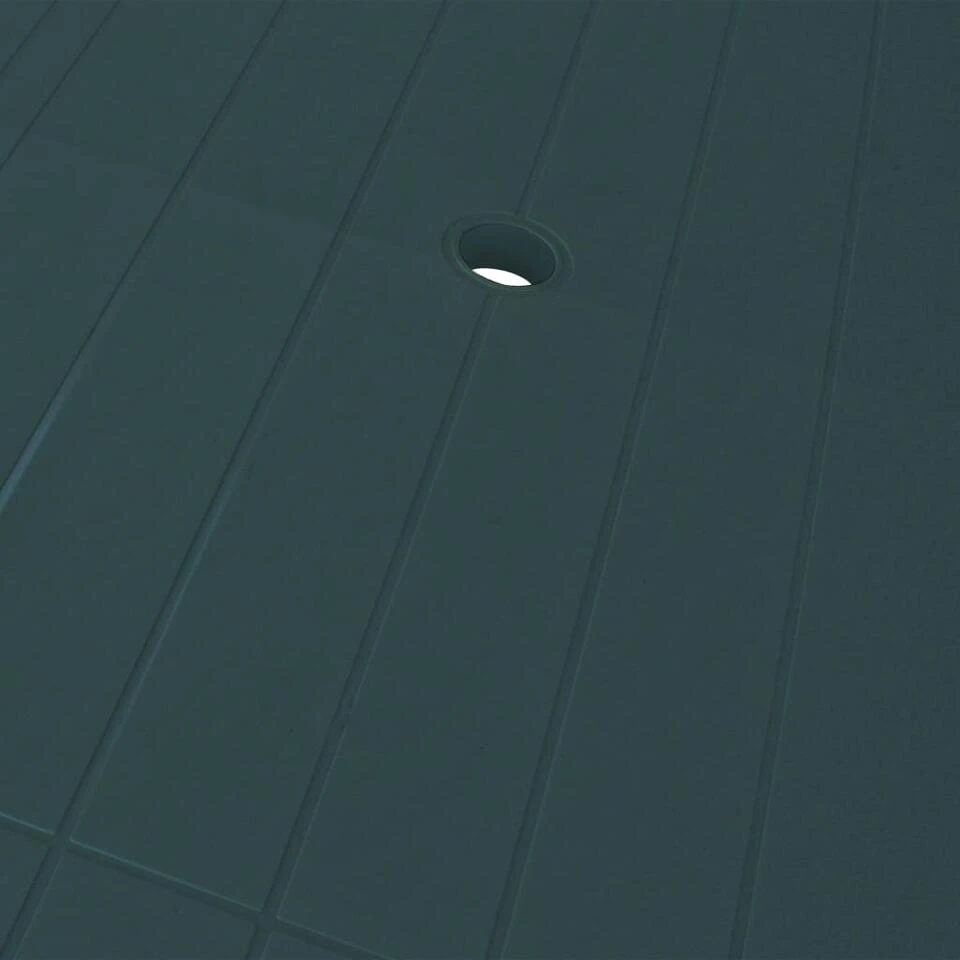 VidaXL Tuintafel 126x76x72 Cm Kunststof Groen 2 VidaXL Tuintafel 126x76x72 Cm Kunststof Groen - Afbeelding 2