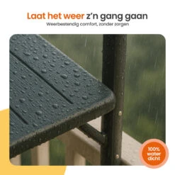 Goliving Balkontafel - Inklapbaar - Hangend - 60 X 40 Cm - Hoogteverstelbaar -Leenbakker Winkel 747925394cbb42da8e063bab023cc8b7