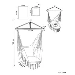 BONEA - Hangstoel - Grijs - Katoen -Leenbakker Winkel 7750f679c03b4f3895ebc4244a5e651a