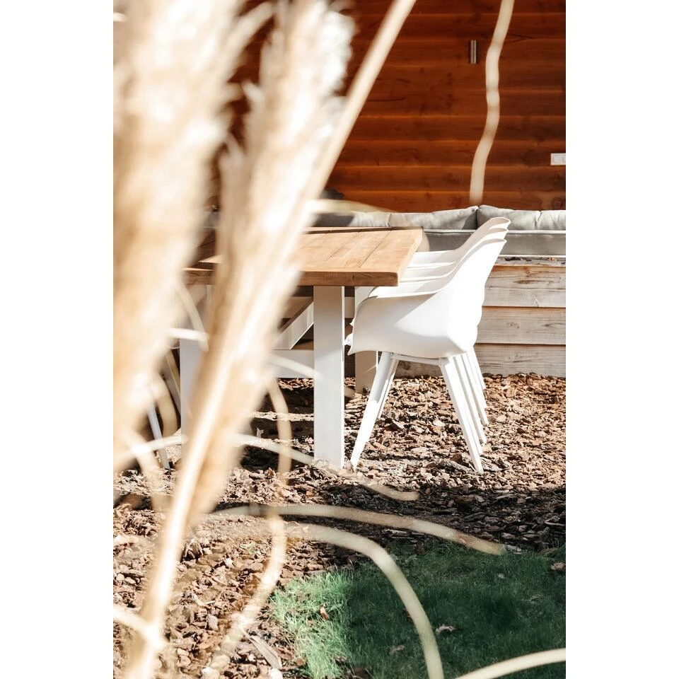 Hartman Heron Dining Tuintafel 240x100 Cm. - Wit/Teak 4 Hartman Heron Dining Tuintafel 240x100 Cm. - Wit/Teak - Afbeelding 4