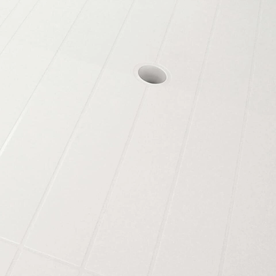 VidaXL Tuintafel 126x76x72 Cm Kunststof Wit 3 VidaXL Tuintafel 126x76x72 Cm Kunststof Wit - Afbeelding 3