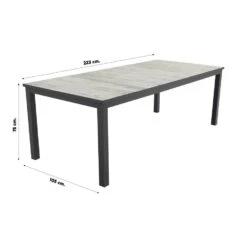 Hartman Comino Dining Tuintafel 223x105 Cm. - Keramiek/Grijs -Leenbakker Winkel 78aeee701f2944eaaa06bef9bc7b613e