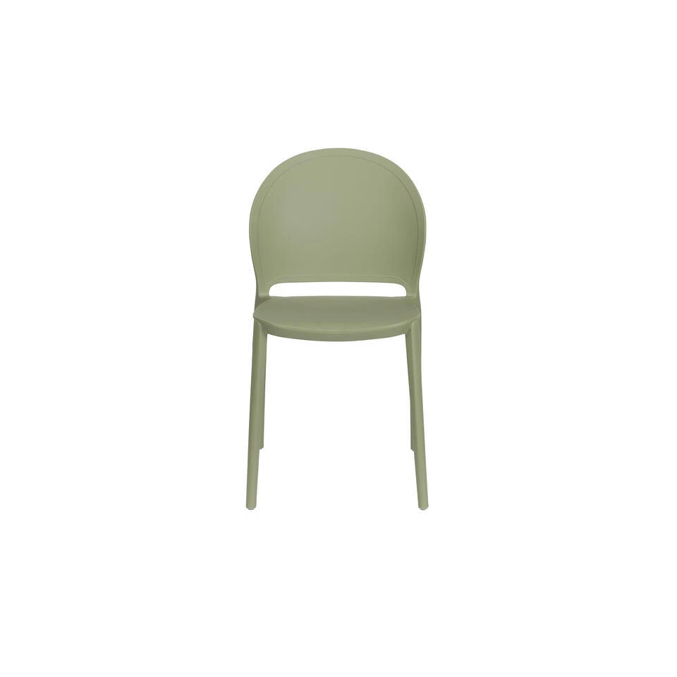 Housecraft Sjoerd Tuinstoelen Kunststof Groen - Set Van 4 3 Housecraft Sjoerd Tuinstoelen Kunststof Groen - Set Van 4 - Afbeelding 3