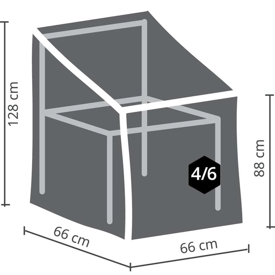 Outdoor Covers Premium Hoes - Stapelstoel - 128x66x66 Cm 3 Outdoor Covers Premium Hoes - Stapelstoel - 128x66x66 Cm - Afbeelding 3