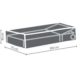 Outdoor Covers Premium Hoes - Ligbed - 40x200x75 Cm -Leenbakker Winkel 81005645 9000