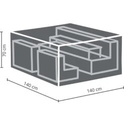 Outdoor Covers Premium Hoes - Loungeset S - 70x140x140 Cm -Leenbakker Winkel 81005651 9000