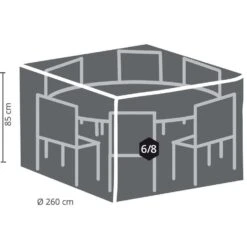 Outdoor Covers Premium Hoes Voor Ronde Tuinset - 260 Cm 6 Outdoor Covers Premium Hoes Voor Ronde Tuinset - 260 Cm -Leenbakker Winkel 81010515 0200