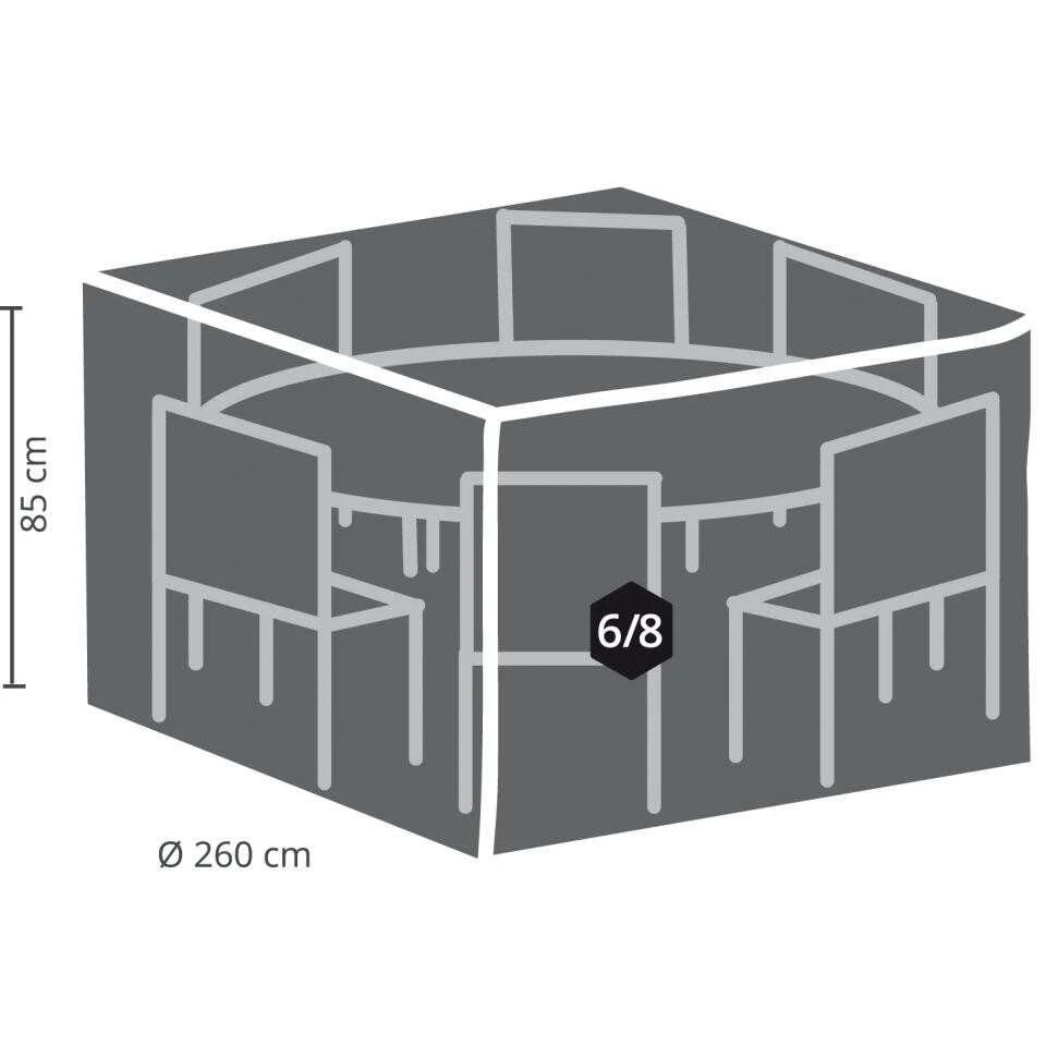 Outdoor Covers Premium Hoes Voor Ronde Tuinset - 260 Cm 3 Outdoor Covers Premium Hoes Voor Ronde Tuinset - 260 Cm - Afbeelding 3
