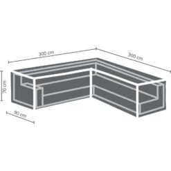 Outdoor Covers Premium Hoes Voor Loungeset - L Vormig - 300x90x70 Cm 6 Outdoor Covers Premium Hoes Voor Loungeset - L Vormig - 300x90x70 Cm -Leenbakker Winkel 81010519 0200