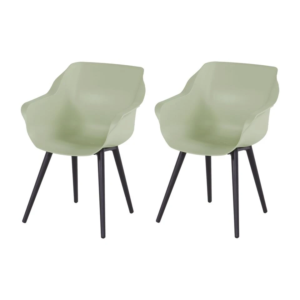 Hartman Sophie Studio Dining Armstoel - French Green - Set Van 2 1 Hartman Sophie Studio Dining Armstoel - French Green - Set Van 2