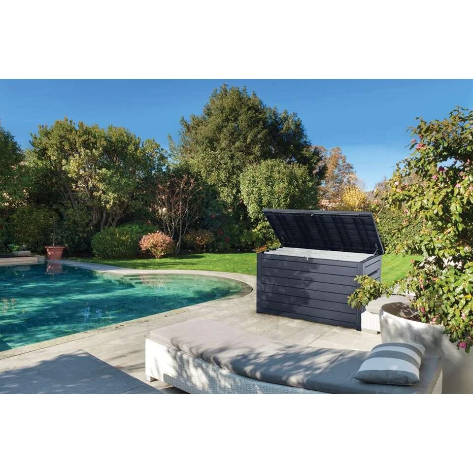 Keter Opbergbox Ontario 870L - Grijs - 147x83x86 Cm 5 Keter Opbergbox Ontario 870L - Grijs - 147x83x86 Cm - Afbeelding 5