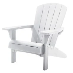 Keter Troy Adirondack Tuinstoel - 81x80x96,5cm - Wit