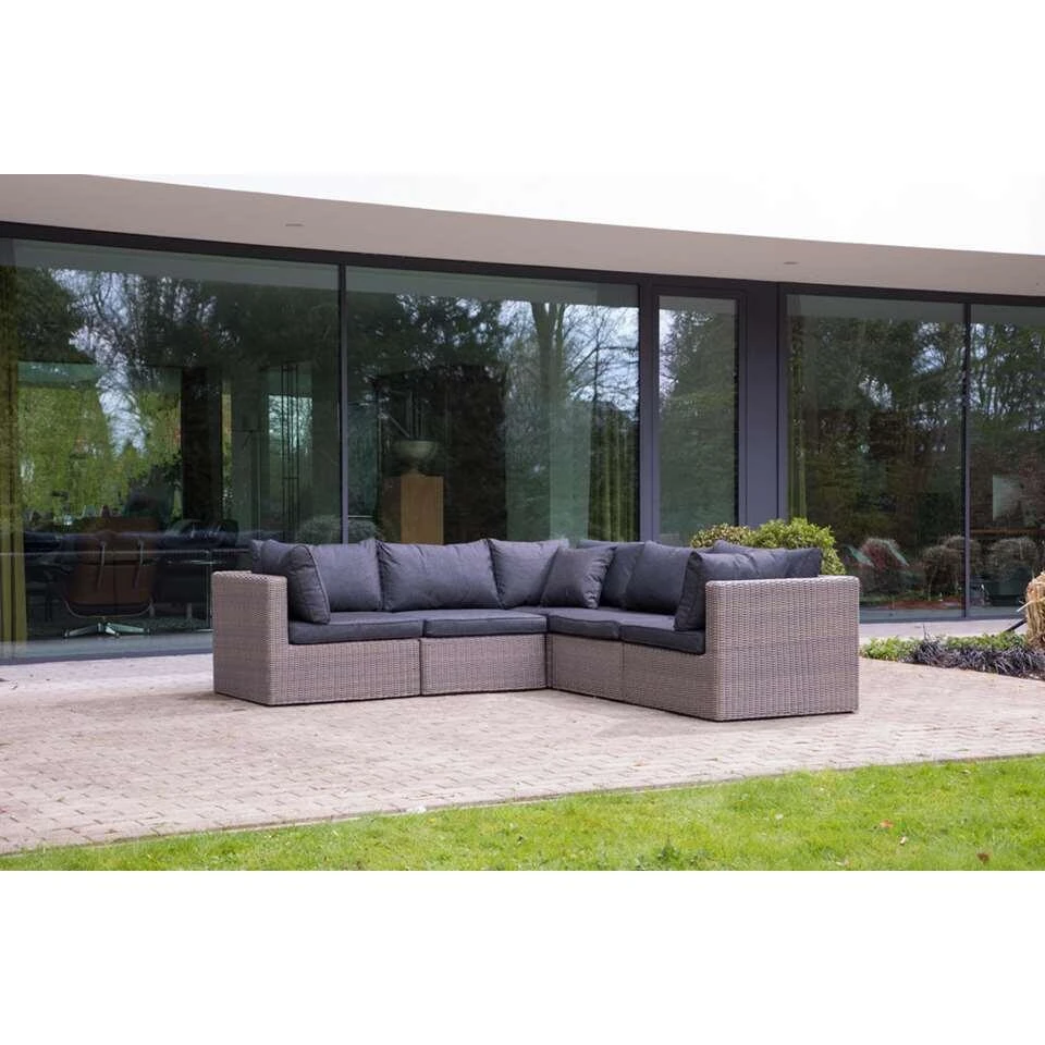Outdoor Covers Premium Loungesethoes L-vorm 280Lx230R - Grijs 3 Outdoor Covers Premium Loungesethoes L-vorm 280Lx230R - Grijs - Afbeelding 3
