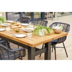 Hartman Heron Dining Tuintafel 240x100 Cm. - Zwart/Teak -Leenbakker Winkel 812066291df34e559d1208d194368e16