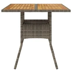 VidaXL - Tuintafel Met Acaciahouten Blad - Grijs - Poly Rattan - 80 X 80 X 75 Cm -Leenbakker Winkel 8251a80f92ca4eccb3b1ffa7ffb6a0a4