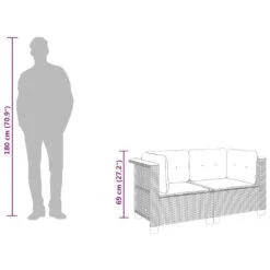 VidaXL - Tuinbank - Grijs - Poly Rattan - 2 Stuks -Leenbakker Winkel 829026f61dcc4e259713f501b63f2624