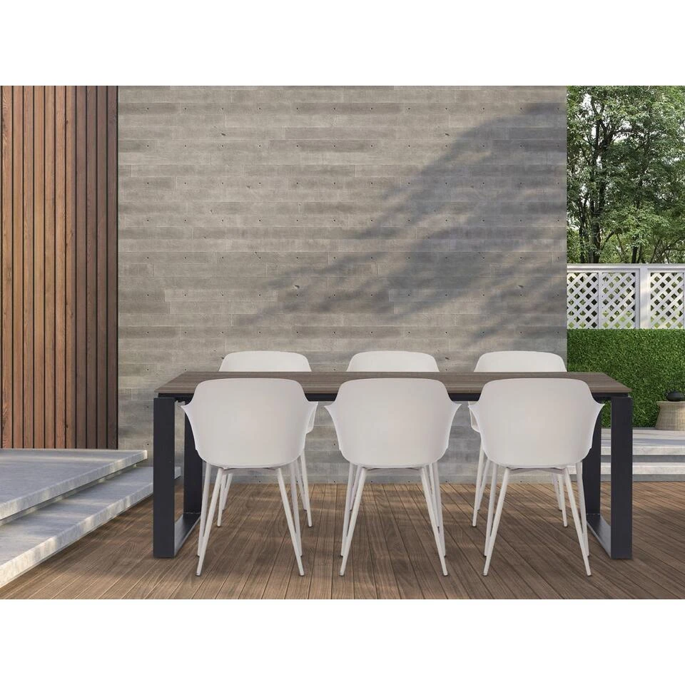 Lisomme Joris Tuintafel Bruin - 210 X 100 Cm 2 Lisomme Joris Tuintafel Bruin - 210 X 100 Cm - Afbeelding 2