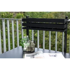 Fjôrd Balkontafel Zwart Metaal - 77x57x120cm - Opklapbaar - Borneo -Leenbakker Winkel 8311670043b84fd7aa2ddb8d0c8abb4b