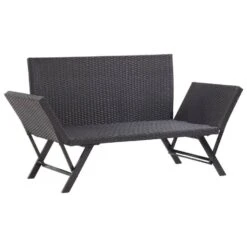 VidaXL Tuinbank Met Kussens 176 Cm Poly Rattan Zwart Overig -Leenbakker Winkel 83430126278b4e5cbb5ee30c50cfe5cf