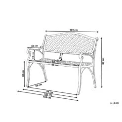 STAGGIA - Tuinbank - Bruin - Metaal -Leenbakker Winkel 83f469d84fdb4c4d9487474b6db673fc